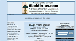 Desktop Screenshot of aladdin-us.com
