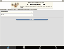 Tablet Screenshot of aladdin-us.com